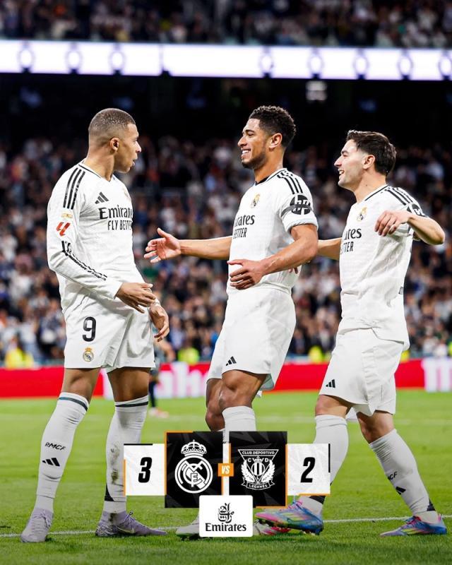 kaiyun.com-【西甲】姆巴佩双响贝林厄姆破门，皇马3比2莱加内斯