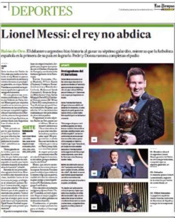 开云-王勤伯：梅西获奖之后，世界各大媒体这样报道……②